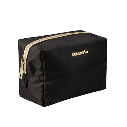 Kokonote Neceser Mujer Grande Neutral Shades - Neceser Impermeable Negro, Estuche Maquillaje : Neceser Mujer Viaje | Bolsa de Aseo Mujer, Accesorios Viaje Aesthetic