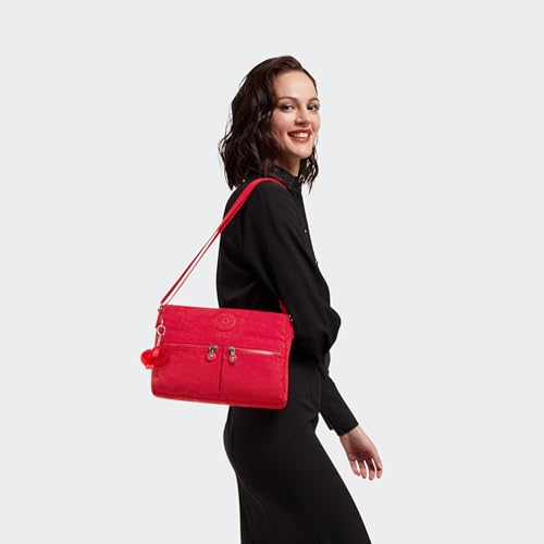 Image of Kipling Women's New Angie Crossbody Handbag, Lightweight Crossbody Bag, Nylon Travel Bag