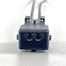 1x Male Connector 2-way for Fuel Injector OBD1 EV1 PT2164