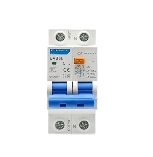 Disjoncteur à courant résiduel 2P 20A 30mA pour interrupteur différentiel AC230V