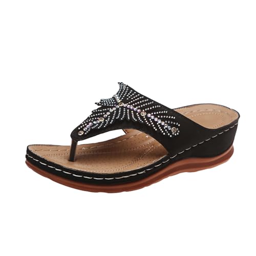 Sandales orthopédiques à bout clip FGRID confortables en faux PU