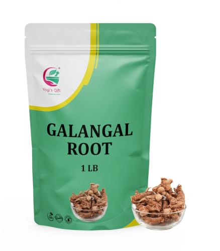 Yogi's Gift&reg; Dried Galangal Root 1LB, Whole Galangal Root, Alpinia Galangal