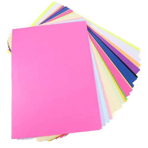 SWOOMEY 100 Hojas de Papel A4 para Imprimir y Copiar, Papel Cartón Blanco para Impresora, Diseño Multiuso y Portátil Adecuado para Oficina y Manualidades