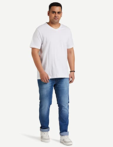 Image of Amazon Brand - Symbol Men's Solid Cotton T Shirt | Plain | V Neck | Half Sleeve-Regular Fit | Combo Pack of 3 (Available in Plus Sizes)