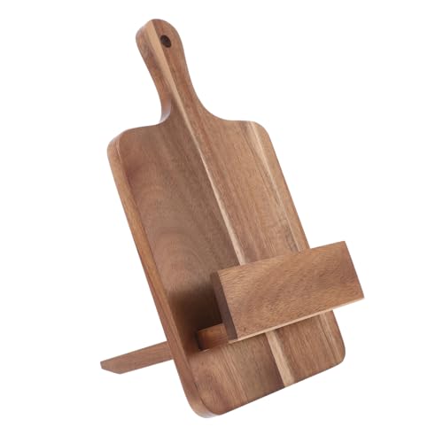 Garneck Cookbook Stand for Kitchen Wooden Recipe Holder Space-Saving Design for Decor Organization