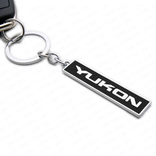 Image of Aimoll 1Pc Yukon Key Chain Ring 3D Chrome Metal Finish Keyring Alloy Key Holder Key Fob
