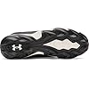Under Armour Women's Glyde Sola Rm Softball Cleats Sneaker, (001) Black/White/Black, 8
