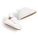 BABSMULY Baby Boys Girls Shoes Non-Slip Rubber Sole High-Top PU Leather Sneakers Infant First Walking Shoes Toddler Crib Newborn Loafers Flats.(White, 6-12 Months)