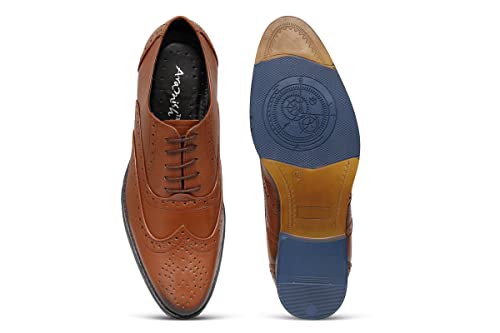 Image of ARAMISH Men Genuine Leather Formal Brogue Shoe