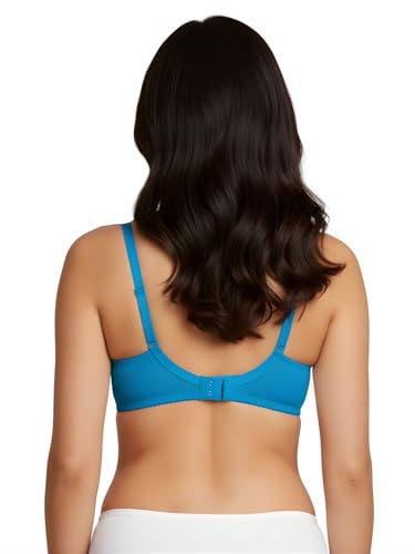 Image of Saforia Cuddlecot Cotton Padded T-Shirt Bra for Women | Wire-Free Full Coverage Bra | Breathable Soft Cotton Everyday Bra | Seamless Comfort Innerwear