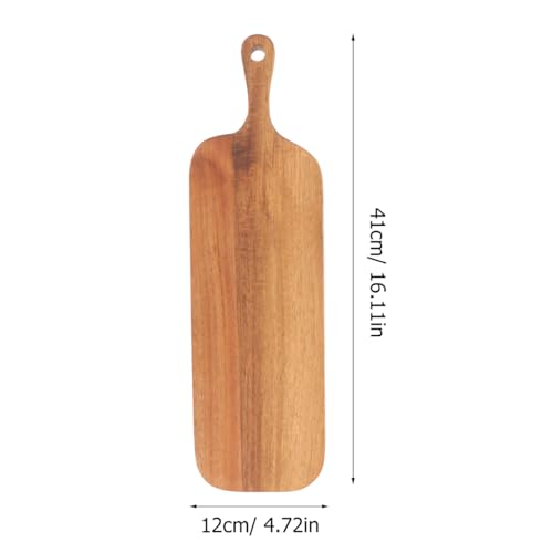 Tabla de cortar rectangular con mango de madera Luxshiny miniatura 2