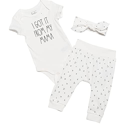 Rae Dunn 3 Piece Onesie Set for Infants (6-9, I got it from my Mama)