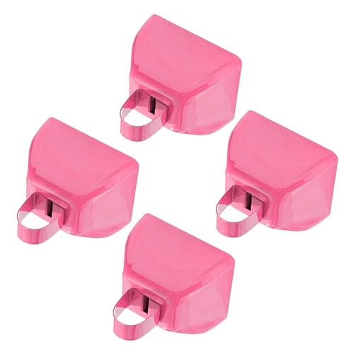 Pack of 4 3 Inch Metal Cowbell Loud Noise Makers for Football Soccer Hockey Game Team and Celebration Event Metal Cowbell