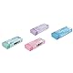 KEYROAD Radiergummi FUN PASTEL/Radierer für Bleistift und Buntstift/ 20 Stücke - verpackt im Display/Mischung aus Farben/Ideal für Schule und Büro