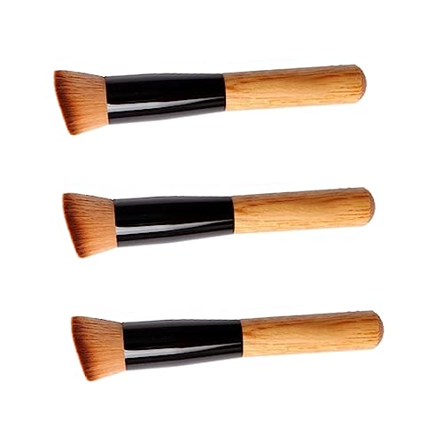 SHERCHPRY 3pcs Makeup Brush Portable Foundation and Blush Applicators Lightweight Cosmetic Brushes for for Daily Makeup Use Random Color