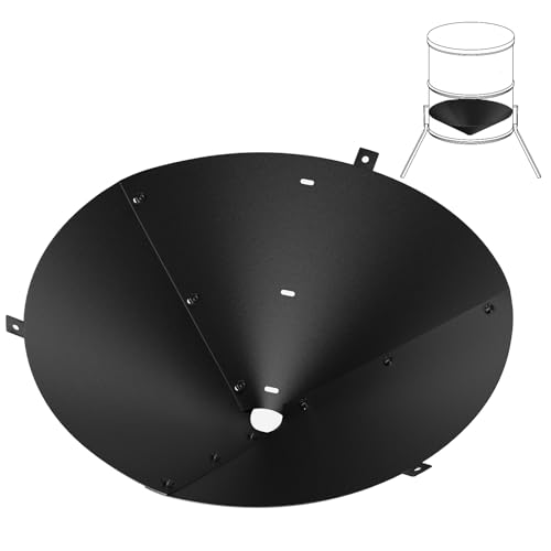 Metal Deer Feeder Funnel Adjustable Size Hot-Dip Galvanized Steel Deer Feeder Parts Fits 55 Gallon Barrels.