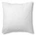 ESTELA - Funda de cojín Combi Liso Cala Color Blanco - Medidas 40x40 cm. - 100% Algodón - 144 Hilos