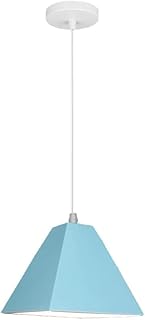 chandler light Lámpara - Lámpara de techo de metal industrial moderna de Aron Color Light, lámpara colgante retro de estilo rústico for decoración de techo, pantalla colgante (gris)/color/rosa(Blue)