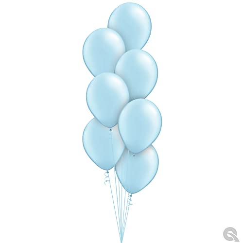 Image of Qualatex 11 inch Pearl Light Blue Balloons (100ct) by Pioneer Balloon Company