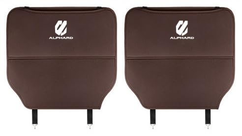 アルファード 専用ロゴバックキックマット 車用キックマット アルファード AGH40W AGH45W 20系 30系 40系 全シリーズ対応 自動車用シートキック防止パッド 後部座席 プロテクター 汚れ保護カバーアルファード シートバックポケット汚れ防止