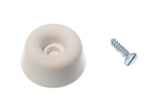 TOILET SEAT FURNITURE RUBBER BUFFER PADS WHITE 7/8 INCH 22MM ( pack of 25 )