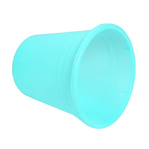 Image of Kuber Industries Plastic Dustbin|Portable Garbage Basket & Round Trash Can for Home,Kitchen,Office,College,10 Ltr,Pack of 2 (Mint Green)