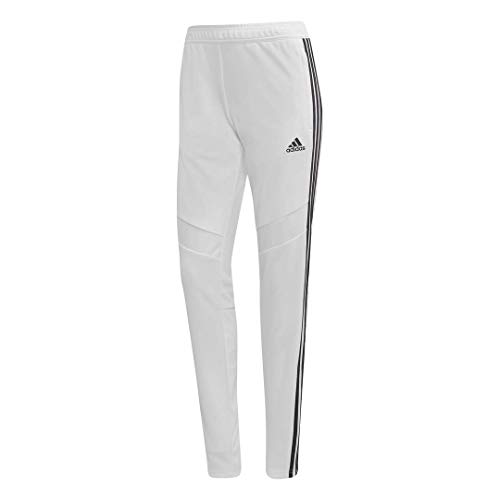 adidas Women's Tiro 19 Training Pants, White/Black, Large