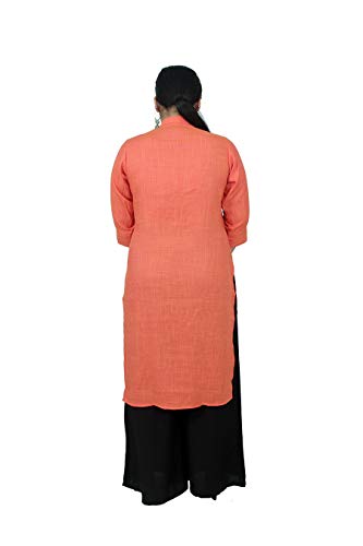 Image of SINDOORI Collar Kurta for Women Solid Colour S to 6XL Plus Size Kurta for Women