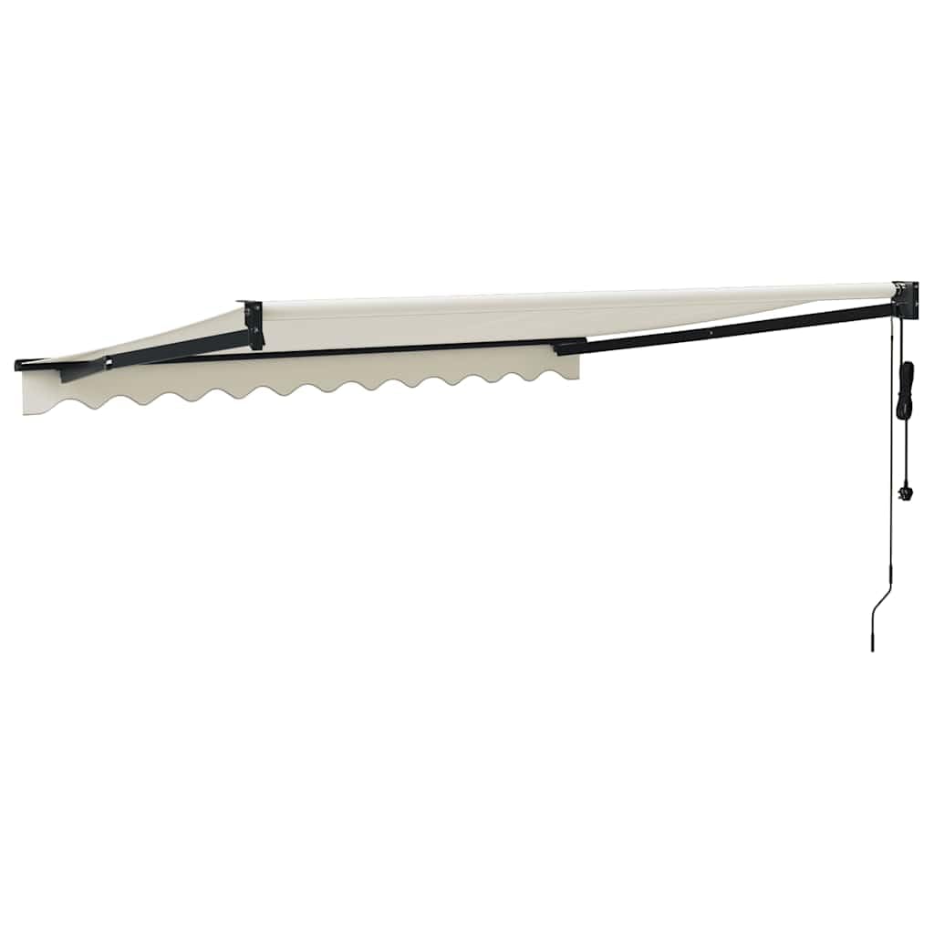 vidaXL Tenda Sole Automatica Retrattile Crema 3x2,5 m