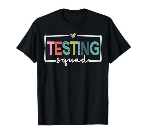 Retro Testing Squad Teacher Test Day T-Shirt