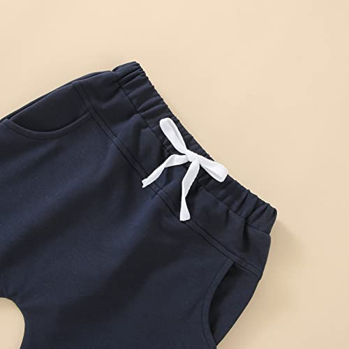 Crianças Criança Criança Bebê Meninos Meninas Patchwork Manga Longa Tops Algodão Calças Sólidas Calç