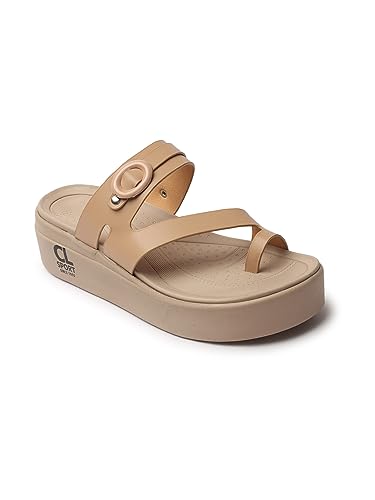 Image of Carlton London women's Adjustable Flatform Toe-Loop Sandals