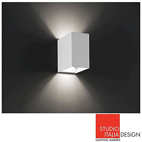 Laser Cube LED 10x6 Applique Wall Lamp Biemission Studio Italia Design - 3000°K Warm Light
