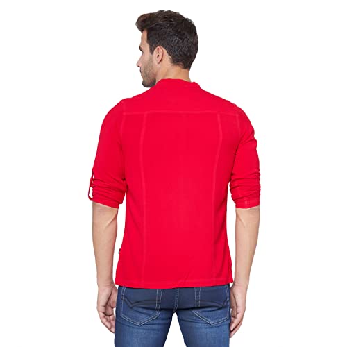 Image of Identiti Long Sleeves Solid Slim Fit 100% Viscose Casual Shirt /Kurta for Men