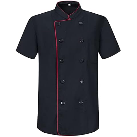 MISEMIYA - Chaqueta Cocinero Hombre - Negro Cover
