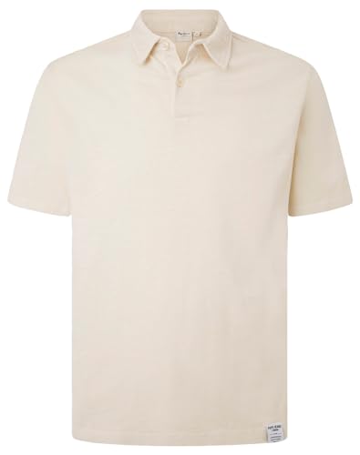 Polo Pepe Jeans Noisette pour homme en coton premium