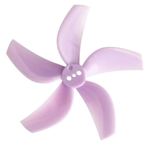 Hélices 5 pales 63mm violettes pour drone FPV freestyle de course