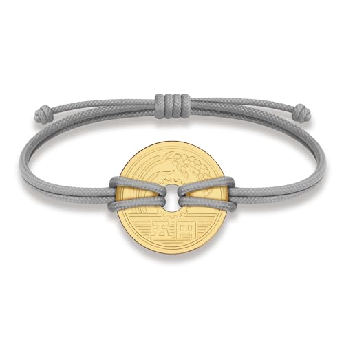 Image of HOBBY OF KINGS Good Luck Coin Bracelet | 18k Gold Plated Wristband | Handmade Jewelry for Collectors and History Lovers
