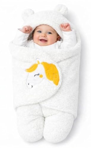 Image of BRANDONN Baby Blanket Newborn Gift Pack of Swaddle Wrapper, 0-9 Months, Length 68 cm x Width 68 cm