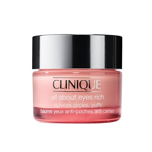 Clinique All About Eyes Rich crema contorno occhi ricca con acido ialuronico | Idratante, 30 ml