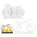 Stampo per bicicletta per decorazione portacandele, forma di statua della bicicletta, in resina epossidica, per fai da te, in silicone, per decorare la tavola, ornamenti, candele, fai da te immagine