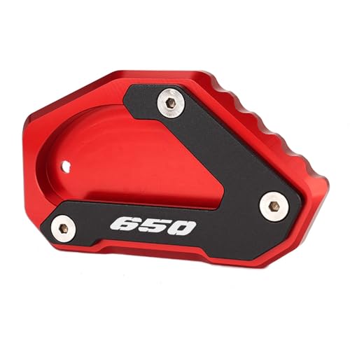 Extension béquille Suzuki V-Strom 650 en aluminium anodisé rouge haute résistance