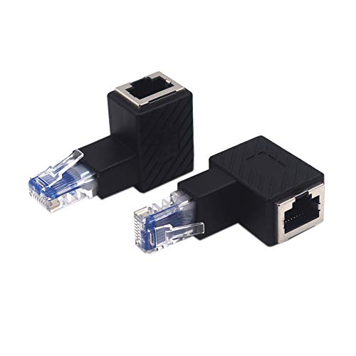 Extensor de cable RJ45 en ángulo de 90 grados pack x2 miniatura 5