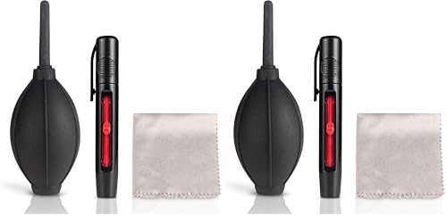 Kit de nettoyage photo avec stylo à lentilles et soufflet pour éliminer poussière et traces