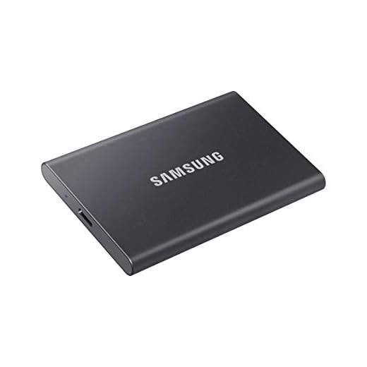 Samsung T7 500GB Up to 1,050MB/s USB 3.2 Gen 2 (10Gbps, Type-C) External Solid State Drive (Portable SSD) Grey(MU-PC500T)