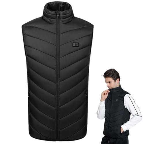Jacket calefactado con 11 zona de calentamiento invierno unisex negro 3