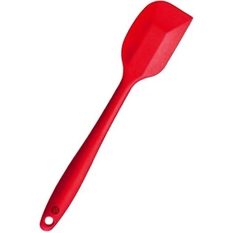 StarPack Premium Silicone Spatula (11.5") - High Heat Resistant to 600°F, Hygienic One Piece Design, Non Stick Rubber Cooking Utensil (Cherry Red) Cover