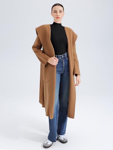 REORIA Women's Turtle Neck Long Sleeve Bodysuit Basic Slim Fit Double Lined Lightweight Layering Top for Fall & Winter4