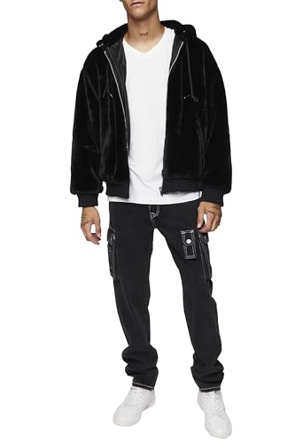 Forever 21 Men's Faux Fur Bomber Jacket4