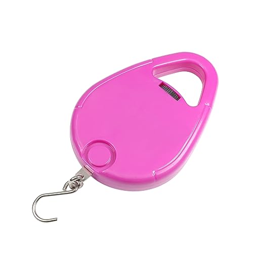 Báscula portátil de resorte 5kg plástico ABS morada miniatura 4